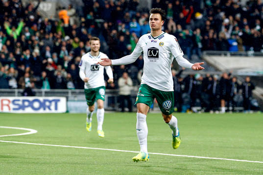 Hammarbys Melker Hallberg jublar
