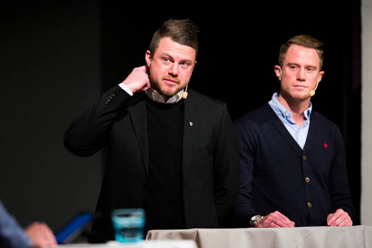 Jimmy Thelin, tränare Jönköping, och Tommy Thelin,