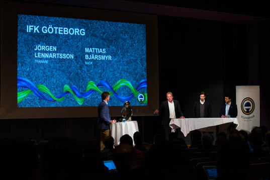 Jörgen Lennartsson, tränare IFK Göteborg, och Mattias