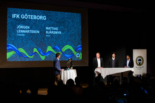 Jörgen Lennartsson, tränare IFK Göteborg, och Mattias