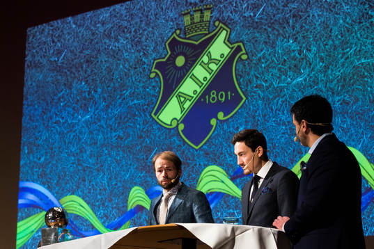 Andreas Alm, tränare AIK, och Stefan Ishizaki, AIK
