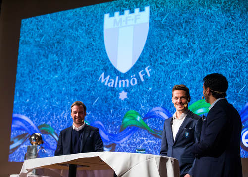 Allan Kuhn, tränare Malmö FF, och Markus Rosenberg,