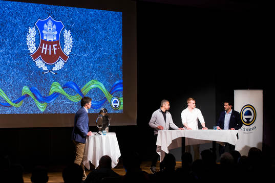 Henrik Larsson, tränare Helsingborg, och Peter Larsson,