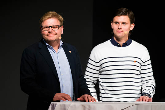 Peter Swärdh, tränare Kalmar och Marcus Antonsson, Kalmar