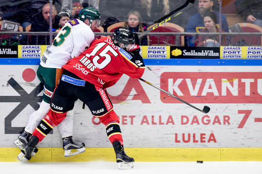 Luleås Christian Jaros och Färjestads Martin Röymark