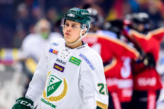 Färjestads Joel Eriksson Ek deppar