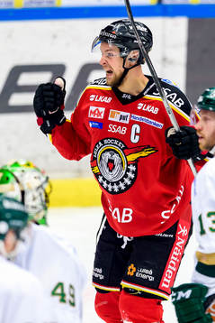 Luleås Johan Harju jublar