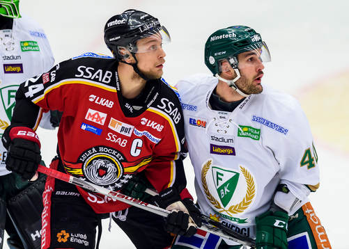 Luleås Johan Harju och Färjestads Niklas Arell