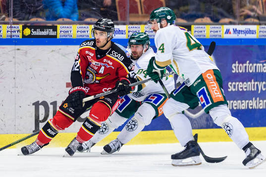 Luleås Karl Fabricius och Färjestads Tomas Skogs