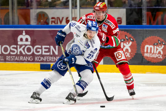 Leksands Matias Lassen Modos Victor Olofsson  i