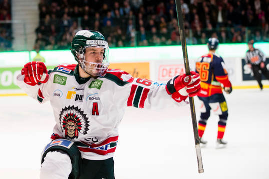 Frölundas Oscar Fantenberg gör 0-1