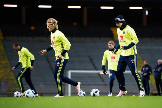 Oscar Hiljemark och Zlatan Ibrahimovic