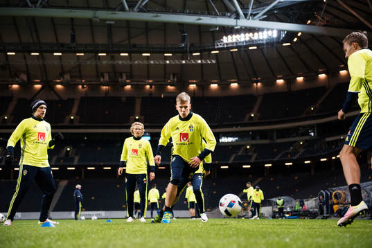 Emil Forsberg, Oscar Hiljemark och Pontus Wernbloom