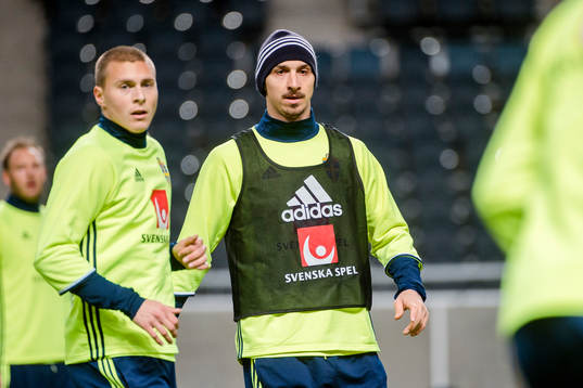 Victor Nilsson Lindelöf och Zlatan Ibrahimovic