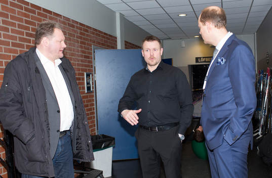 CMores Arto Blomsten, Luleås tränare Joakim Fagervall och
