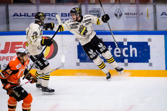 s Michael Lindqvist har gjort 0-1 och jublar