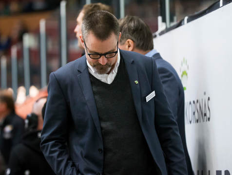 Färjestads tränare Tommy Samuelsson deppar