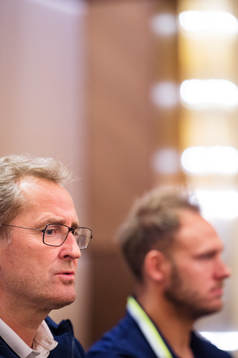 Förbundskapten Erik Hamrén och Andreas Granqvist