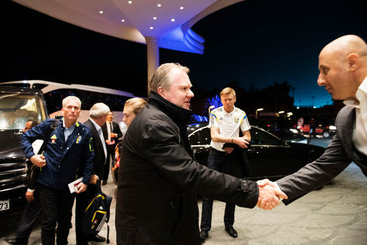 Håkan Sjöstrand, generalsekreterare, och Karl-Erik
