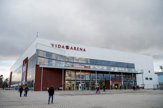 Generell exteriör vy av Vida arena