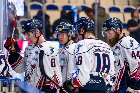 Linköpings Gustav Forsling och Jonas Junland deppar
