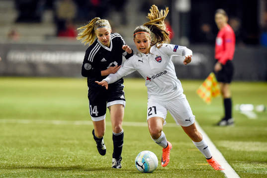 Frankfurts Jackie Groenen och Rosengårds Lieke Martens