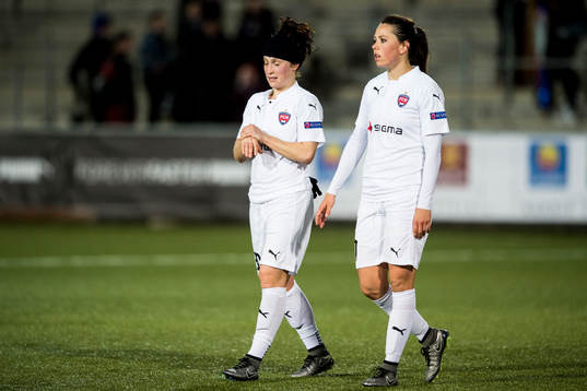 Rosengårds Ella Masar och Sara Björk Gunnarsdottir deppar