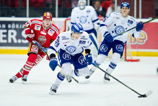 Modos Carl Grundström, Leksands Tobias Forsberg och Anton