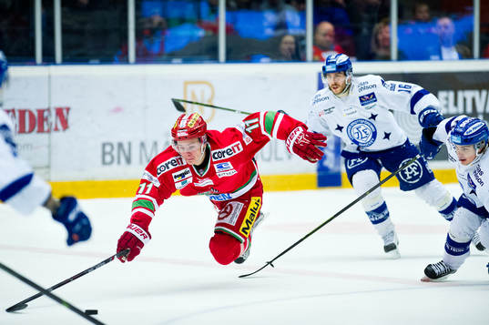 Modos Victor Olofsson, Leksands Janos Hari och Oskar Lang