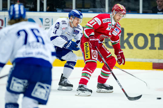 Leksands Martin Karlsson och Modos Ilari Filppula