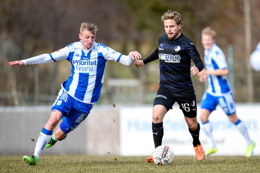 IFK Göteborgs Sebastian Eriksson och Randers Kasper Fisker