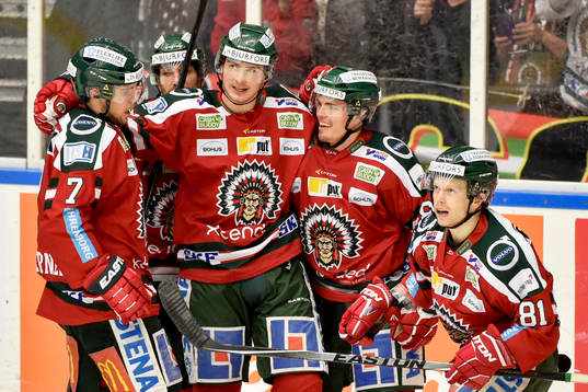 Frölundas Ryan Lasch jublar