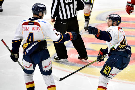 Djurgårdens Marcus Högström jublar