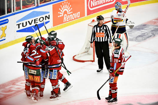 Frölundas Andreas Johnson jublar