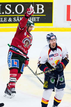 Frölundas Joel Lundqvist jublar