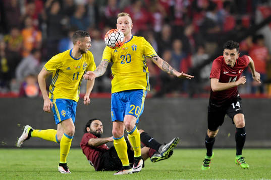 Sveriges Marcus Berg och John Guidetti