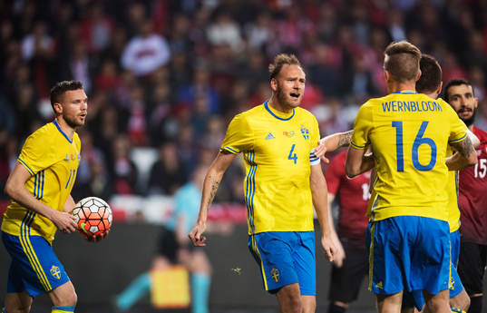 Sveriges Marcus Berg, Andreas Granqvist och Pontus