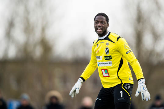 Landskronas målvakt Isamel Diawara