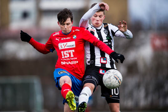 Östers Karl-Johan Lindblad och Landskronas Erik Pärsson