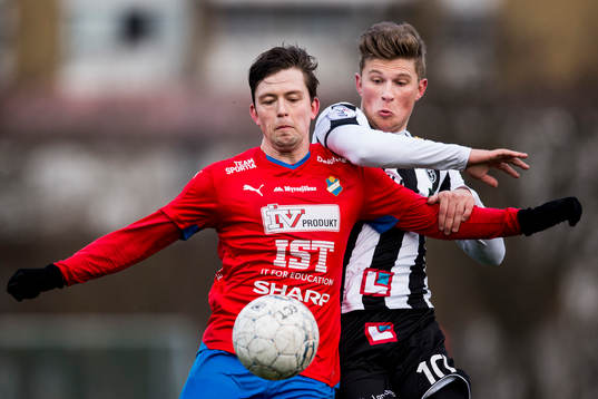 Östers Karl-Johan Lindblad och Landskronas Erik Pärsson