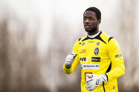 Landskronas målvakt Isamel Diawara