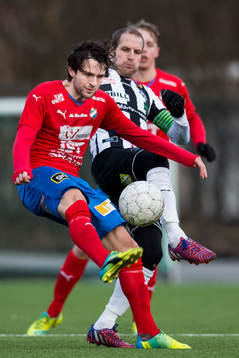 Östers Mehmed Hafizovic och Landskronas Mikael Dahlgren