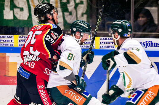 Luleås Anton Hedman och Färjestads Tomas Skogs