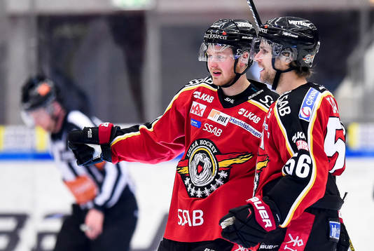 Luleås Lucas Wallmark jublar