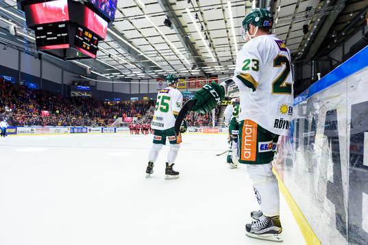 Färjestads Martin Röymark och Ole-Kristian Tollefsen