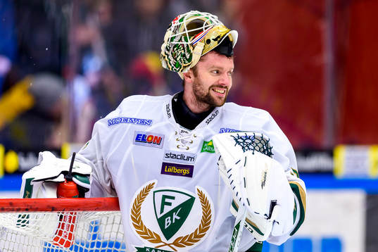 Färjestads målvakt Lars Haugen