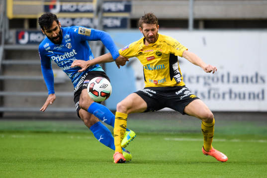 Halmstads Mohammed Ali Khan och Elfsborgs Marcus Rohdén