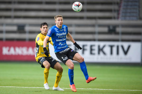 Halmstads Alexander Ruud Tveter och Elfsborgs Liridon Gashi