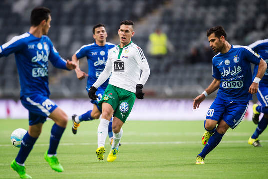 Hammarbys Alexssander Medeiros de Azeredo och Esteghlals