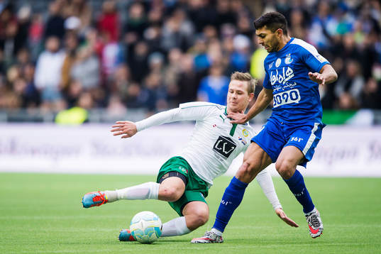 Hammarbys Erik Israelsson med en brytning